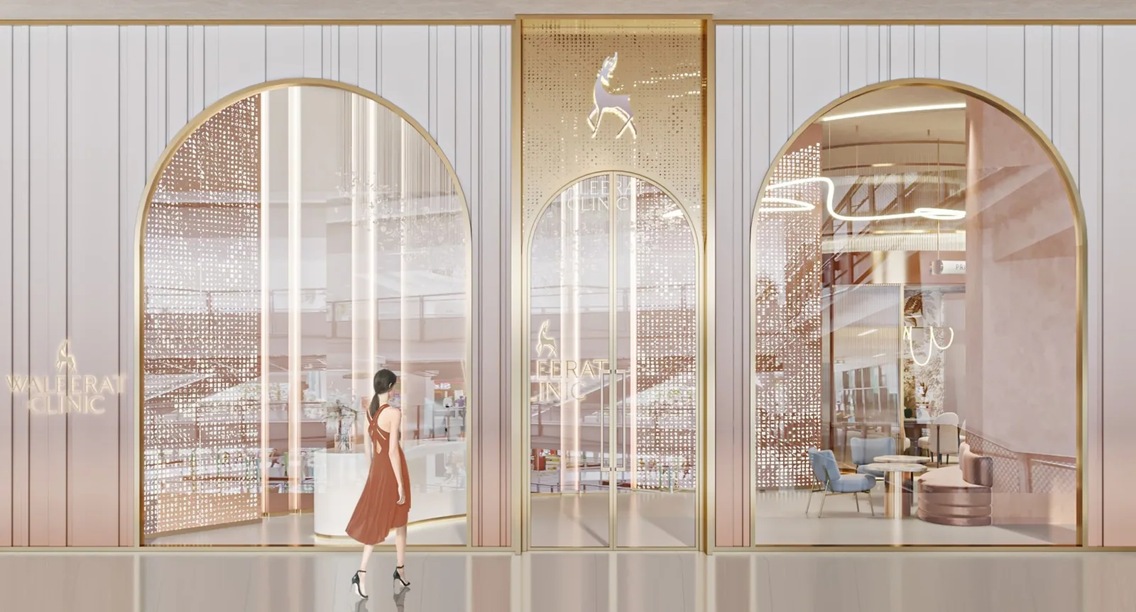 01 storefront mall facade arched glass siam square one